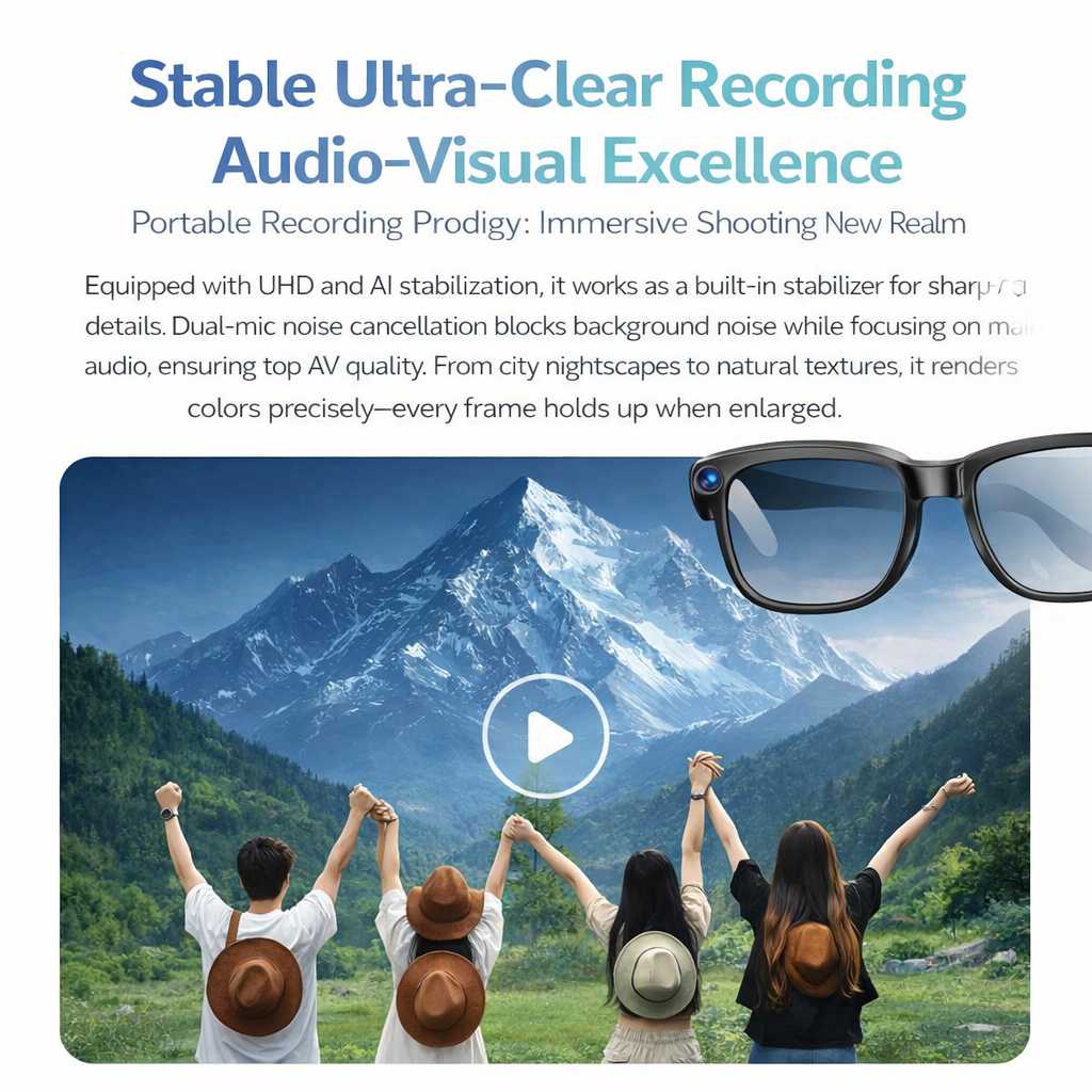 AI Smart Camera Glasses