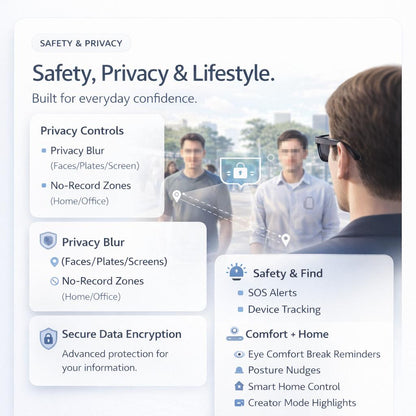 AI Smart Camera Glasses